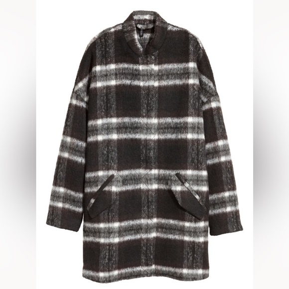 H&M Jackets & Coats Hm Oversized Boucle Coat Poshmark